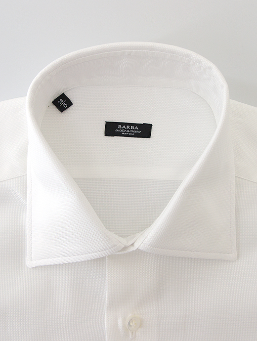 BARBA/バルバ　ドレスシャツ/セミワイドカラー　bar401801-ホワイト