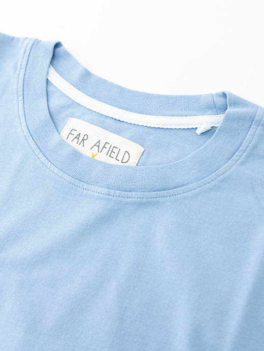 FAR AFIELD/ファー アフィールド　Tシャツ/半袖カットソー　faf480805-サックスブルー