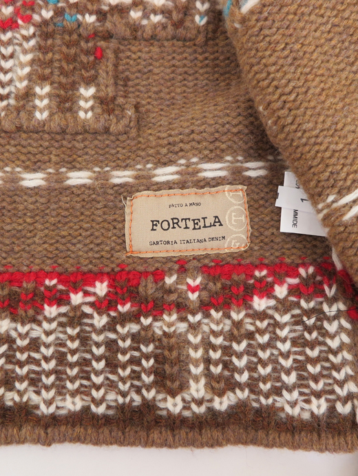FORTELA/フォルテラ　カウチンセーター　flt382001-モカ