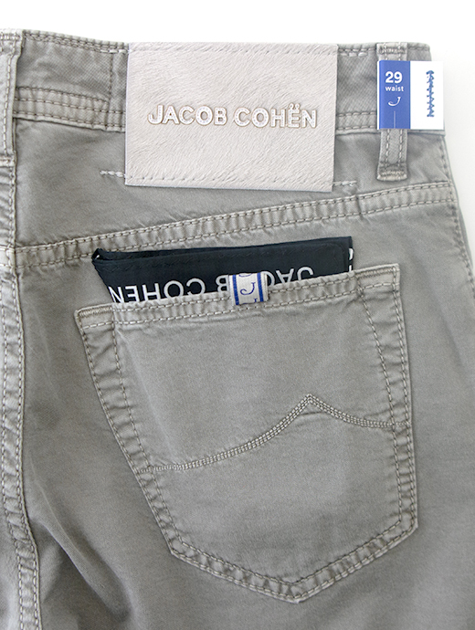JACOB COHEN/ヤコブコーエン　5ポケットパンツ/BARD/薄手ストレッチコットンツイル　ja1268705-グレージュ