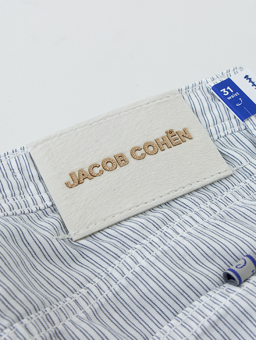 JACOB COHEN/ヤコブコーエン　5ポケットパンツ/NICK/ソフトコットンリネン　ja1276309-ホワイト