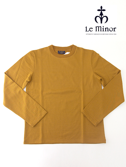 Le minor/ルミノア　長袖ウールカットソー　lem442005-マスタード