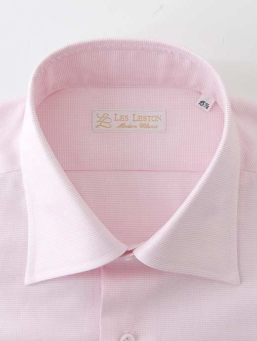 LES LESTON/レスレストン　ドレスシャツ/セミワイドカラー/ロイヤルオックスフォード　les380202-ピンク