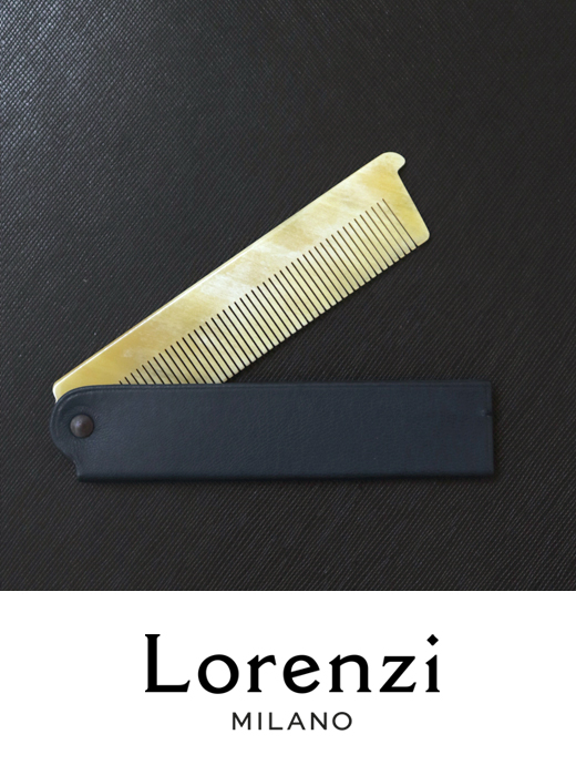 Lorenzi/ロレンツィ　ポケットコーム　lor421409-ネイビー