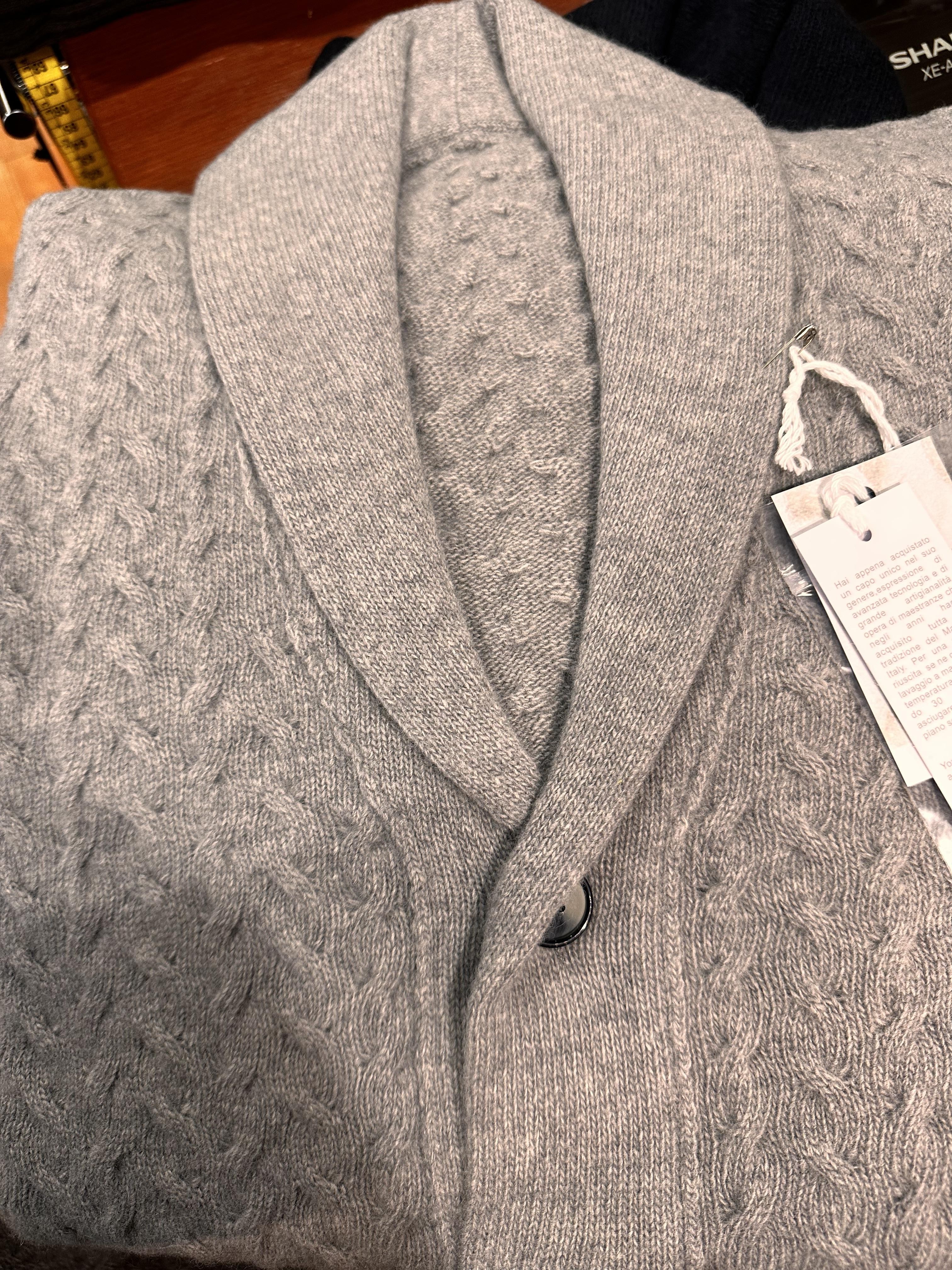 定価約20万円 Loro Piana カシミヤ100％ ニット フェアアイル M商品 