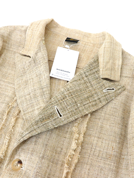 Motokitanaka/ヘンプジャケット　ヘンプジャケット　mot520405-ベージュ