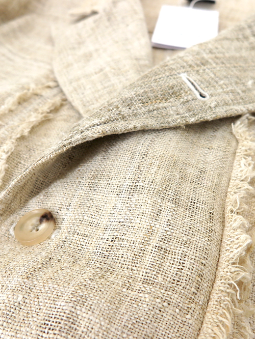 Motokitanaka/ヘンプジャケット　ヘンプジャケット　mot520405-ベージュ