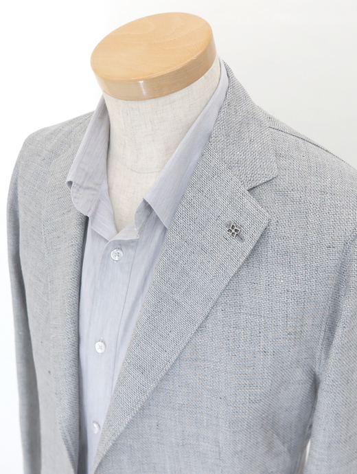 TAGLIATORE/タリアトーレ　ジャケット/リネンコットン　tag520201-ライトグレー