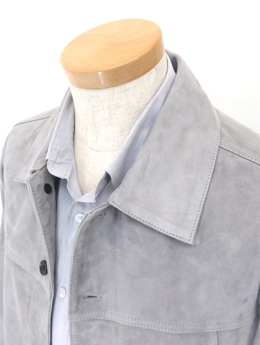 ARMA/アルマ　レザーブルゾン　arm520201-ライトグレー