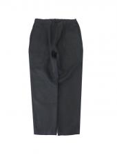 Moncao/モンサオ　リネンスラックスパンツ　mco520402-ブラック