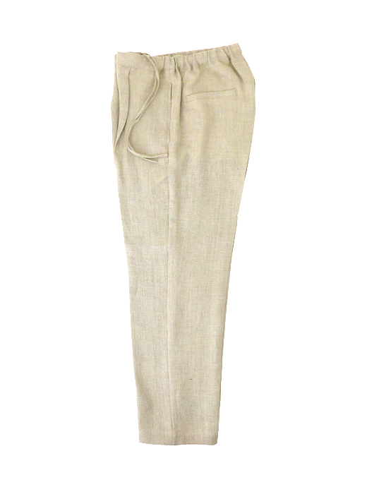 Moncao/モンサオ　リネンスラックスパンツ　mco520403-ベージュ