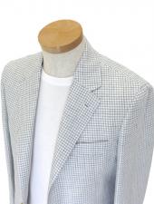 LARDINI/ラルディーニ　リネンウールジャケット　lar520401-ホワイト×ライトグリーン