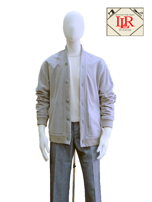 Laboratory of Last Resort/ラボラトリー・オブ・ラスト・リゾート　ラムスエード/カーディガン　llr520401-ライトグレージュ