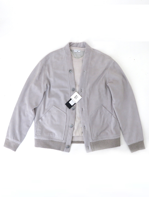 9月再入荷　予約可　Laboratory of Last Resort/ラボラトリー・オブ・ラスト・リゾート　ラムスエード/カーディガン　llr520401-ライトグレージュ