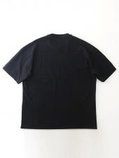 VOW/ボウ　カシミヤライクコットンTシャツ/クルーネック　vow520602-ブラック