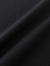 VOW/ボウ　カシミヤライクコットンTシャツ/クルーネック　vow520602-ブラック