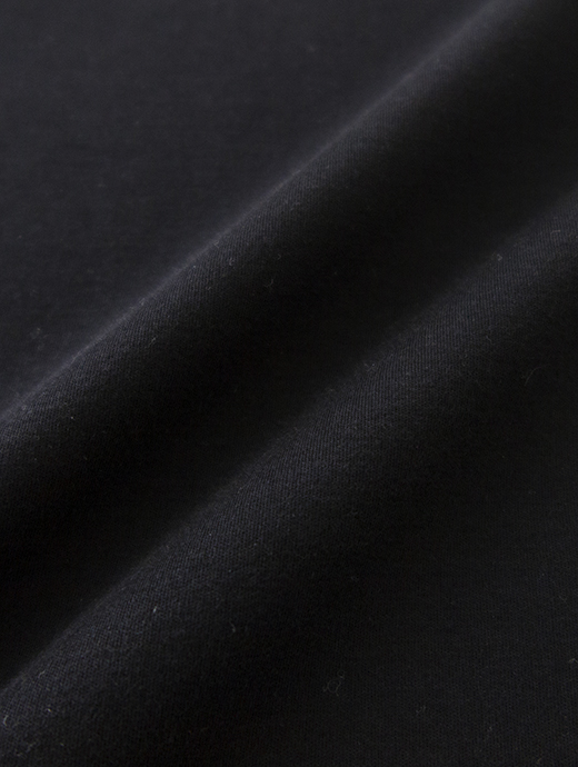 VOW/ボウ　カシミヤライクコットンTシャツ/クルーネック　vow520602-ブラック