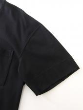 VOW/ボウ　カシミヤライクコットンTシャツ/クルーネック　vow520602-ブラック