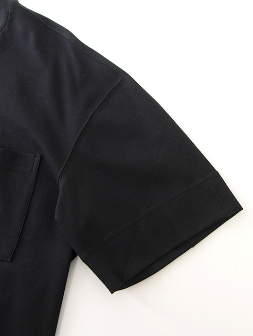 VOW/ボウ　カシミヤライクコットンTシャツ/クルーネック　vow520602-ブラック