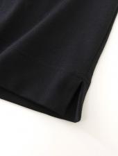 VOW/ボウ　カシミヤライクコットンTシャツ/クルーネック　vow520602-ブラック