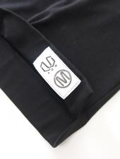 VOW/ボウ　カシミヤライクコットンTシャツ/クルーネック　vow520602-ブラック