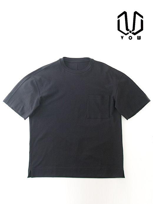 VOW/ボウ　カシミヤライクコットンTシャツ/クルーネック　vow520604-グレー