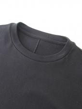 VOW/ボウ　カシミヤライクコットンTシャツ/クルーネック　vow520604-グレー