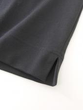 VOW/ボウ　カシミヤライクコットンTシャツ/クルーネック　vow520604-グレー