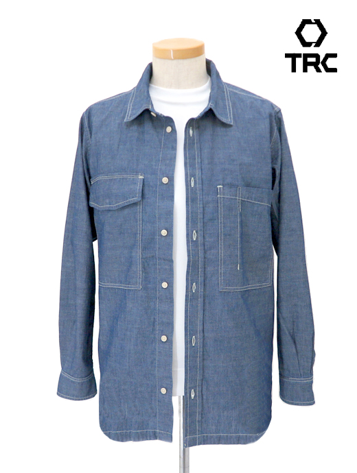 TRC/ティー・アール・シー　ワークシャツ/デニム　trc520606-ウォッシュドブルー