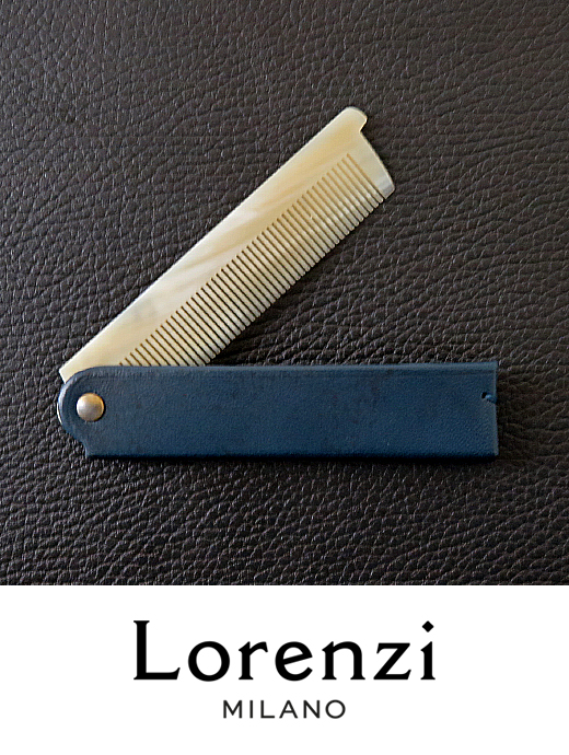 Lorenzi/ロレンツィ　ポケットコーム　lor421409-ネイビー