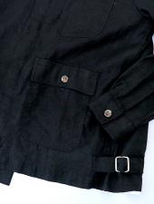 ORIAN/オリアン　シャツブルゾン　ori520802-ブラック