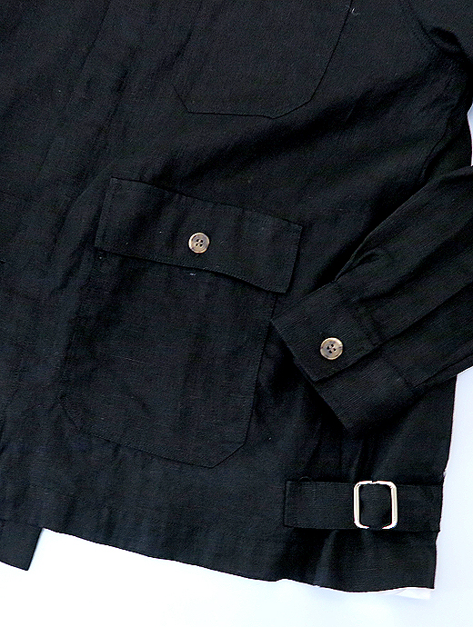 ORIAN/オリアン　シャツブルゾン　ori520802-ブラック