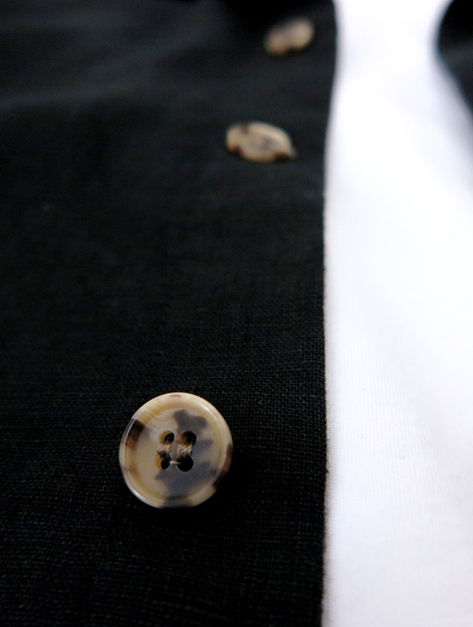 ORIAN/オリアン　シャツブルゾン　ori520802-ブラック