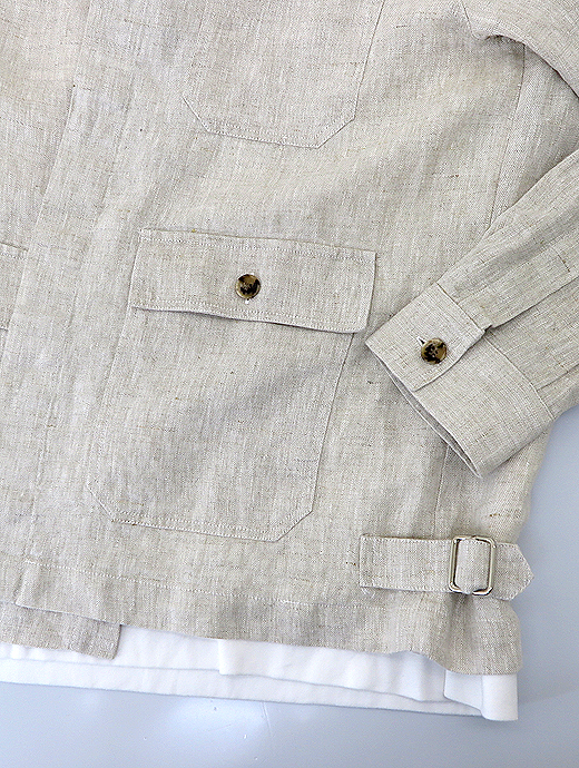 ORIAN/オリアン　シャツブルゾン　ori520801-ホワイトベージュ