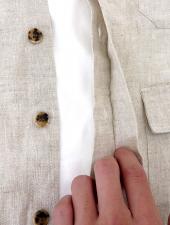 ORIAN/オリアン　シャツブルゾン　ori520801-ホワイトベージュ