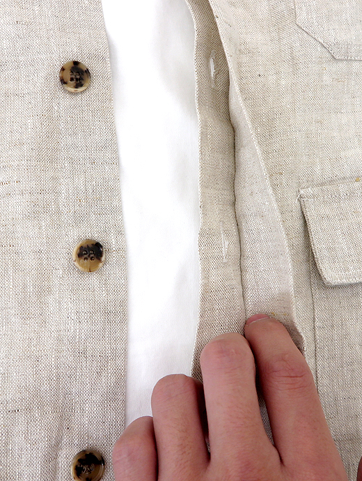 ORIAN/オリアン　シャツブルゾン　ori520801-ホワイトベージュ