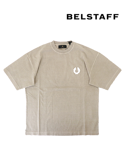 BELSTAFF/ベルスタッフ　コットンTシャツ　bel520811-ベージュ