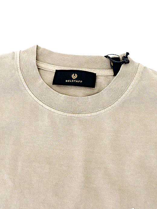 BELSTAFF/ベルスタッフ　コットンTシャツ　bel520811-ベージュ