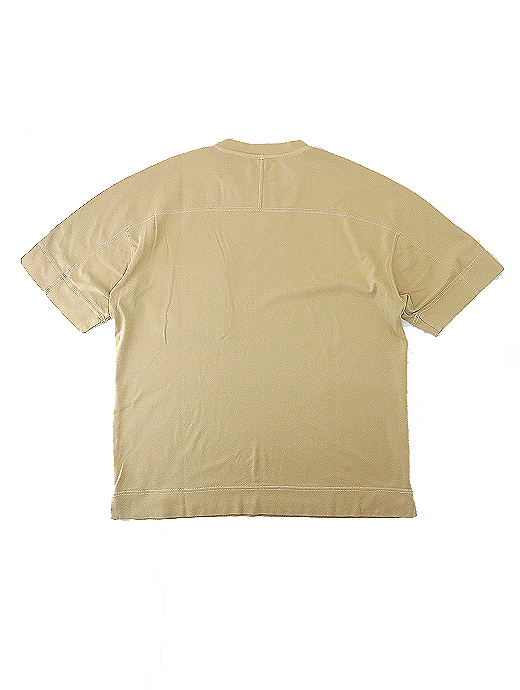 VOW/ボウ　カシミヤライクコットンTシャツ/クルーネック　vow521002-ベージュ