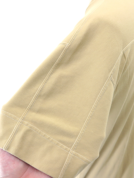VOW/ボウ　カシミヤライクコットンTシャツ/クルーネック　vow521002-ベージュ