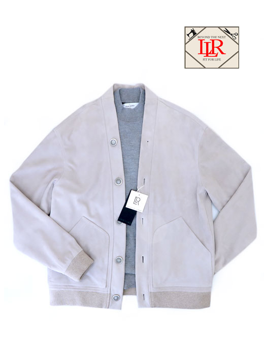 9月再入荷　予約可　Laboratory of Last Resort/ラボラトリー・オブ・ラスト・リゾート　ラムスエード/カーディガン　llr520401-ライトグレージュ