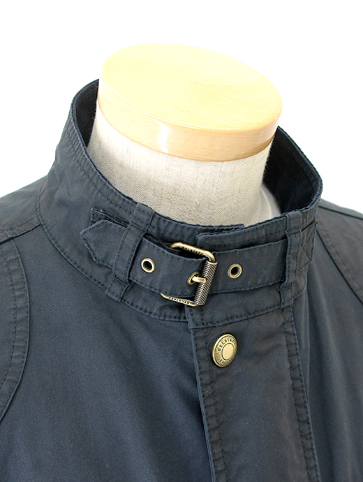 追加再生産中9末/10月予定　BELSTAFF/ベルスタッフ　フィールドジャケット/ワックスコットン/Garment Washed TRIALMASTER　bel481401-ネイビー