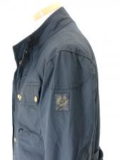 追加再生産中9末/10月予定　BELSTAFF/ベルスタッフ　フィールドジャケット/ワックスコットン/Garment Washed TRIALMASTER　bel481401-ネイビー