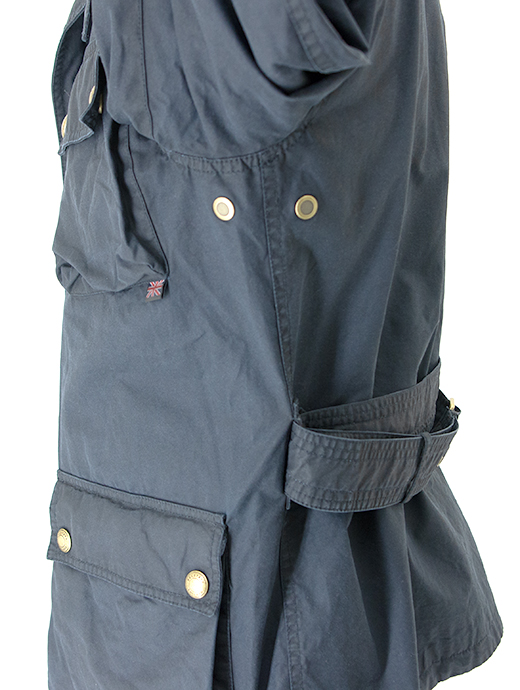 追加再生産中9末/10月予定　BELSTAFF/ベルスタッフ　フィールドジャケット/ワックスコットン/Garment Washed TRIALMASTER　bel481401-ネイビー