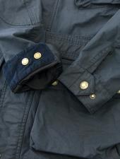 追加再生産中9末/10月予定　BELSTAFF/ベルスタッフ　フィールドジャケット/ワックスコットン/Garment Washed TRIALMASTER　bel481401-ネイビー