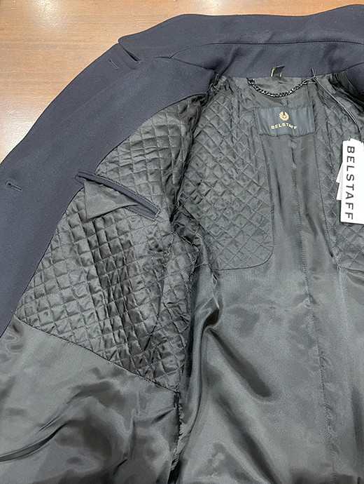 BELSTAFF/ベルスタッフ　Pコート/MILFORD PEACOAT　bel481801-ネイビー