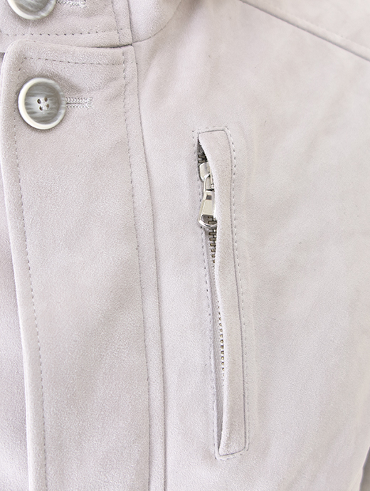 Laboratory of Last Resort/ラボラトリー・オブ・ラスト・リゾート　スエードフーデッドベスト　llr502201-ライトグレージュ