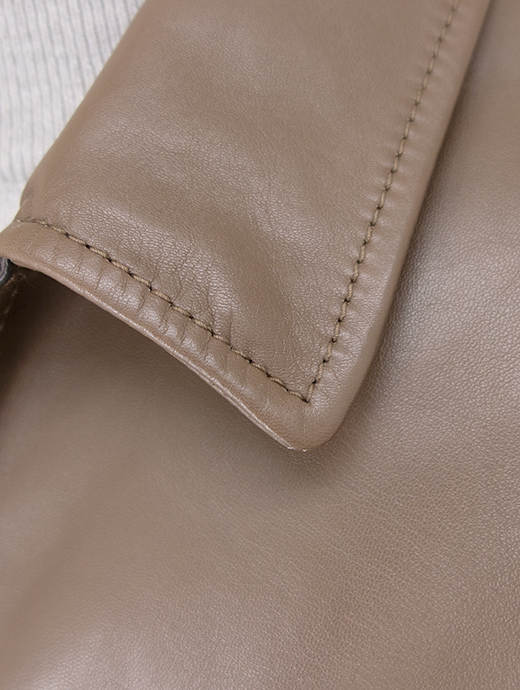 ALTACRUNA/アルタクルーナ　レザージャケット/ラムナッパ　alc502201-ブラウン