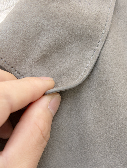 ALTACRUNA/アルタクルーナ　超軽量スエードジャケット　alc502401-ライトグレー