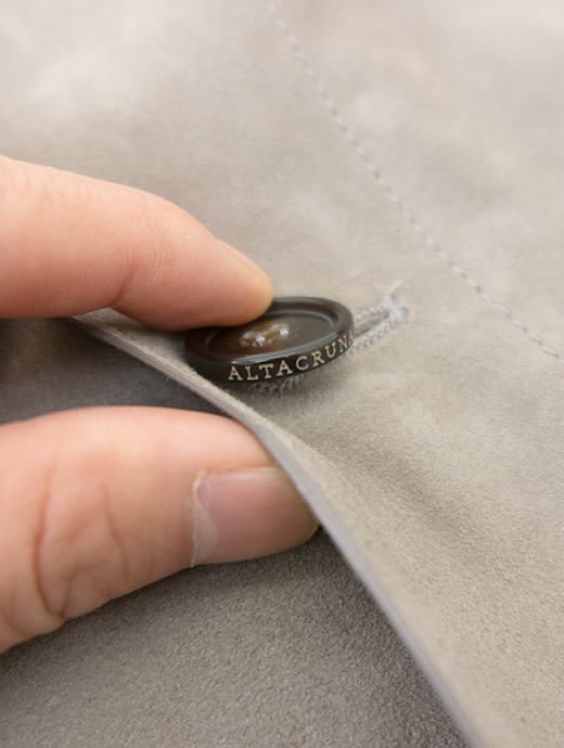 ALTACRUNA/アルタクルーナ　超軽量スエードジャケット　alc502401-ライトグレー